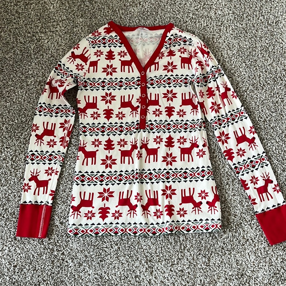 Hanna Andersson Dear Deer Christmas Pajama Top